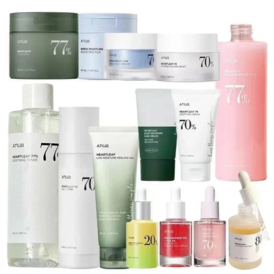 Anua Heartleaf 77% Skin Care Set Soothing Hydration & Deep Cleansing for Sensitive Skin